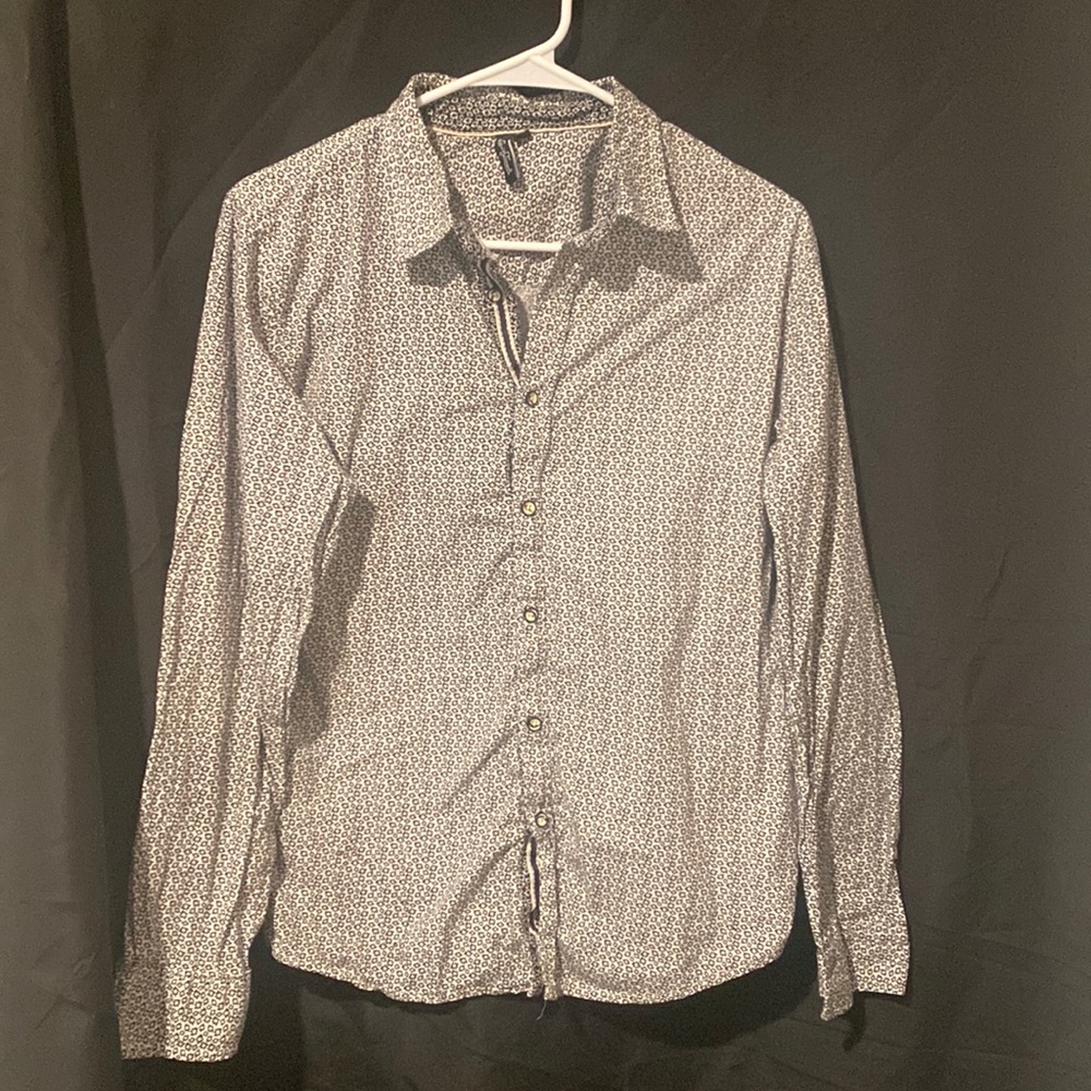 Liquid Venom Patterned Button Down Top | Cotton D… - image 1